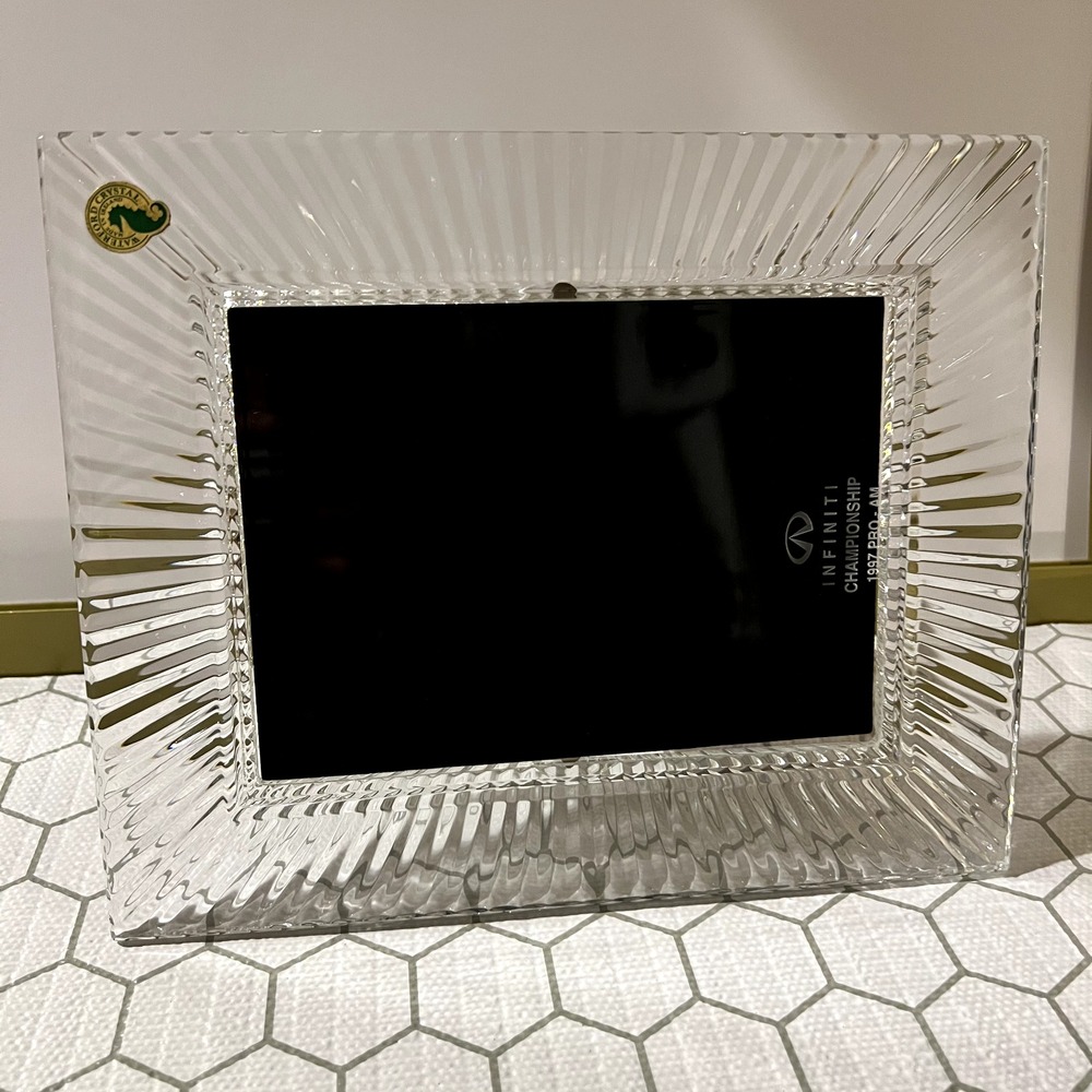 Waterford Crystal 5x7 Picture Frame • Infiniti 1997 Pro-Am Etched Golf Gift - Picture 6 of 10